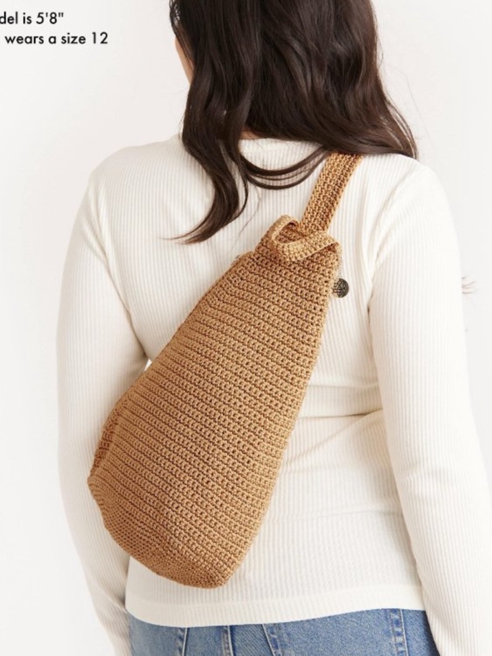 The Sak Women's Geo Sling Crochet Backpack
